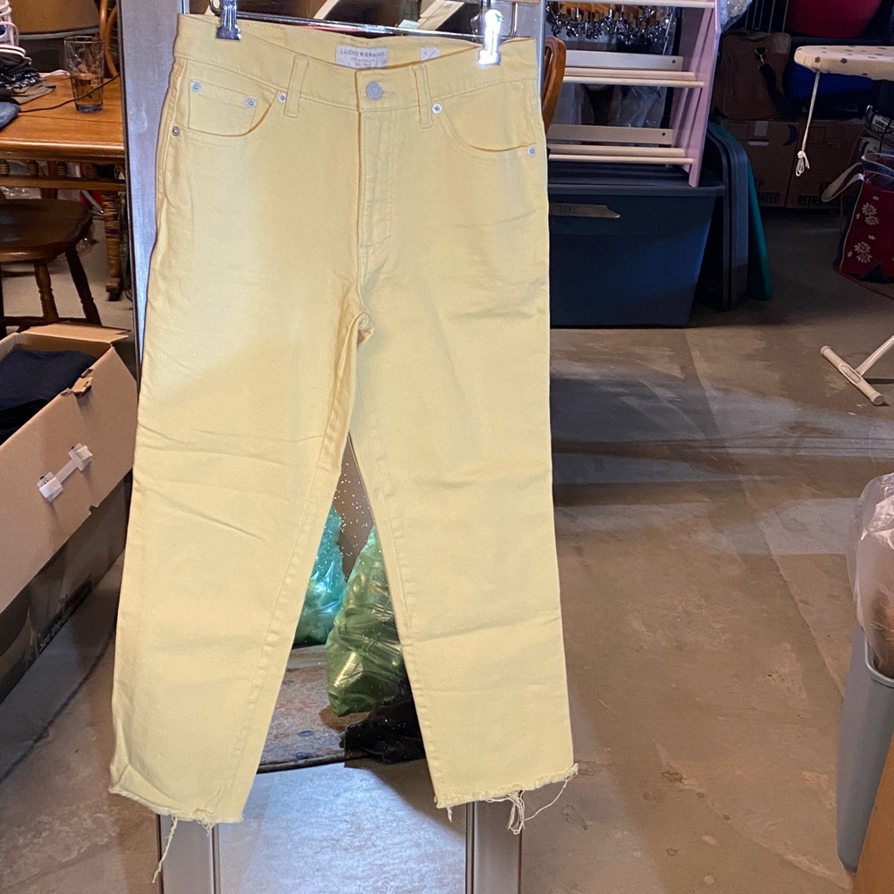 Lucky Brand Women's yellow Straight Leg Jeans